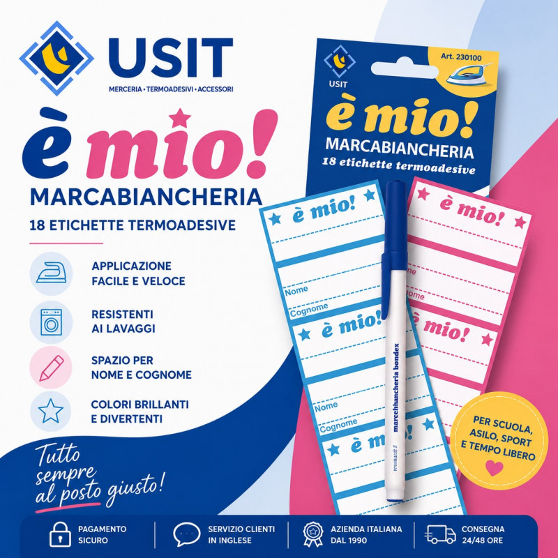 Kit Marcabiancheria "E' Mio!"