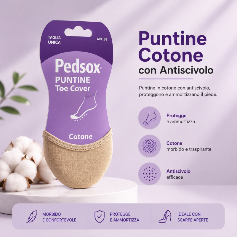 Puntine Cotone con Antiscivolo