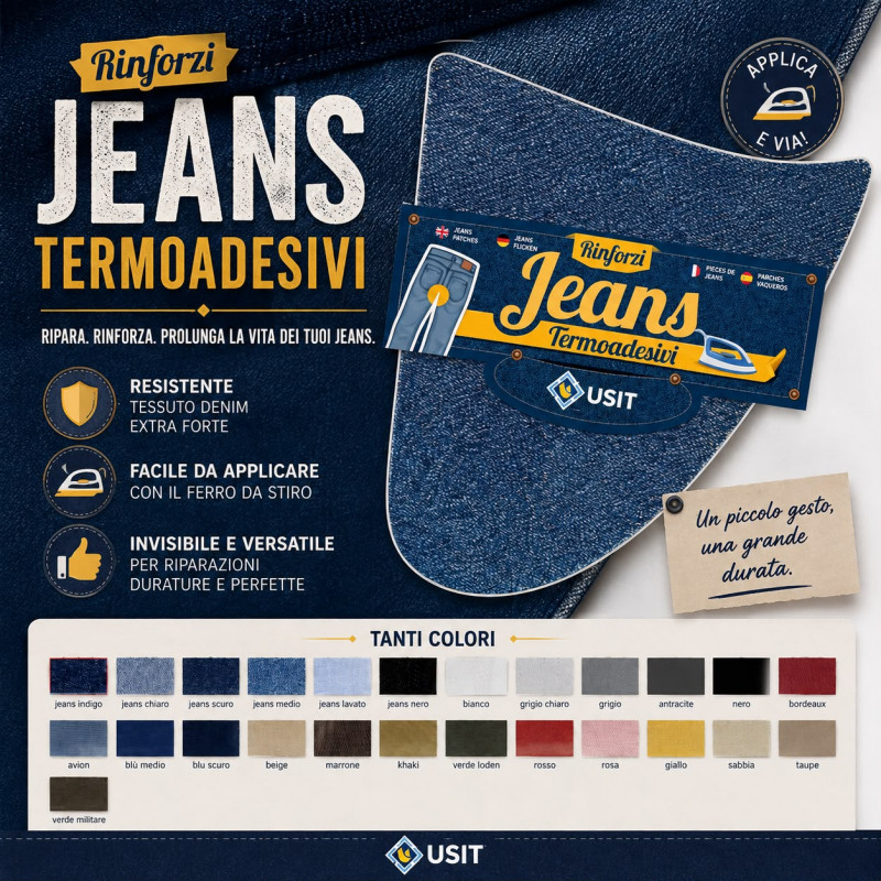 Rinforzi Jeans Termoadesivi